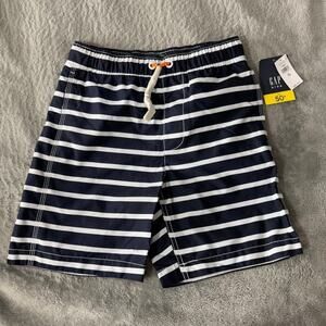 Gap Youth Swim trunks, Blue/White Stripes, XL 12